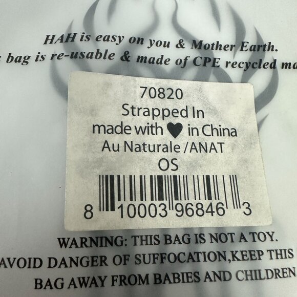 We Are HAH Au Naturale Strapped In Adjustable Belt One Size Light Pink - Picture 4 of 4